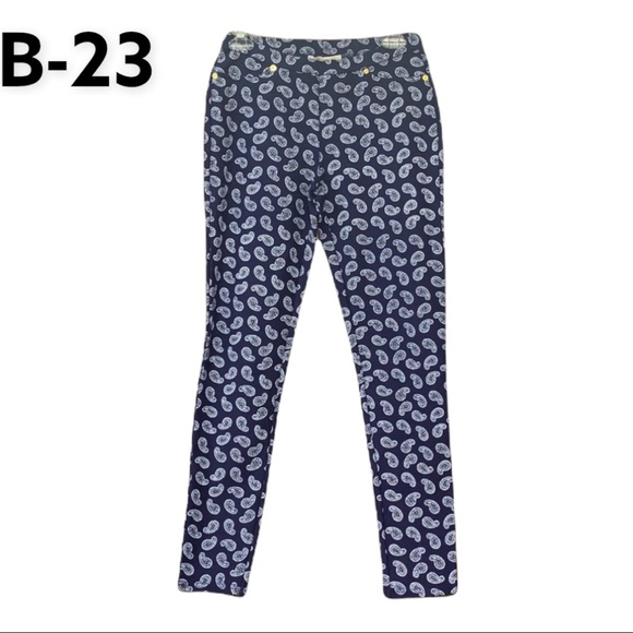 SzS Michael Kors Paisley Print Leggings NWOT - Picture 1 of 5